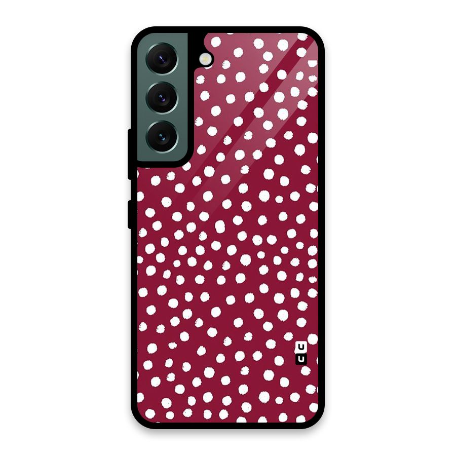 Best Dots Pattern Glass Back Case for Galaxy S22 5G