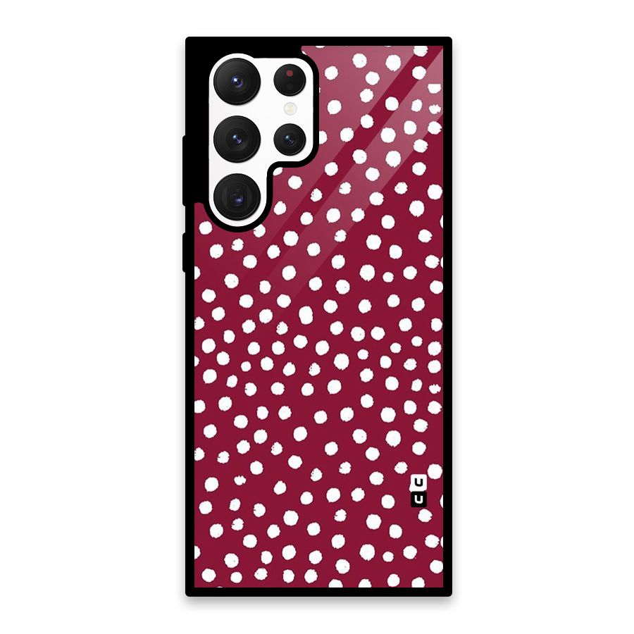 Best Dots Pattern Glass Back Case for Galaxy S22 Ultra 5G