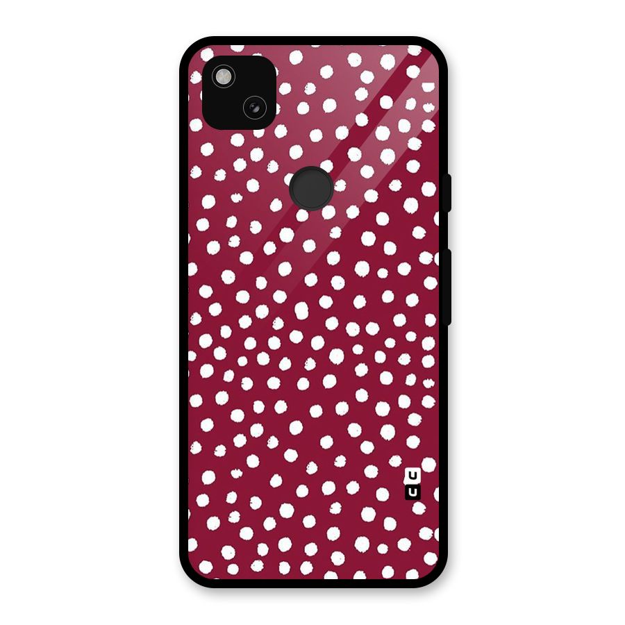 Best Dots Pattern Glass Back Case for Google Pixel 4a