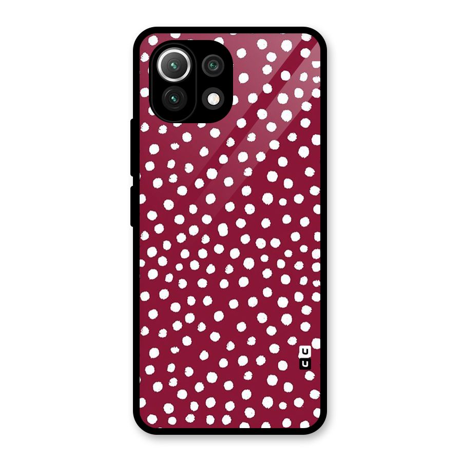 Best Dots Pattern Glass Back Case for Mi 11 Lite NE 5G
