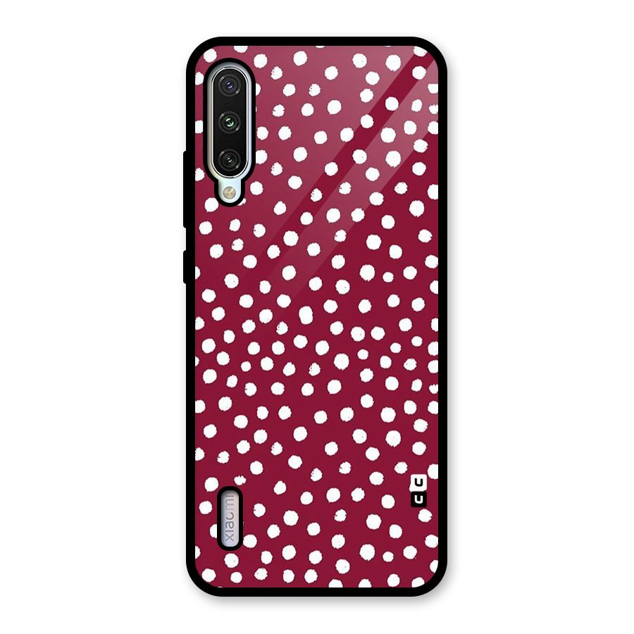 Best Dots Pattern Glass Back Case for Mi A3