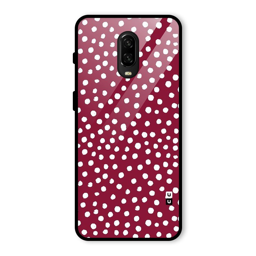 Best Dots Pattern Glass Back Case for OnePlus 6T
