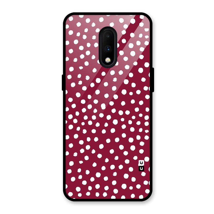 Best Dots Pattern Glass Back Case for OnePlus 7