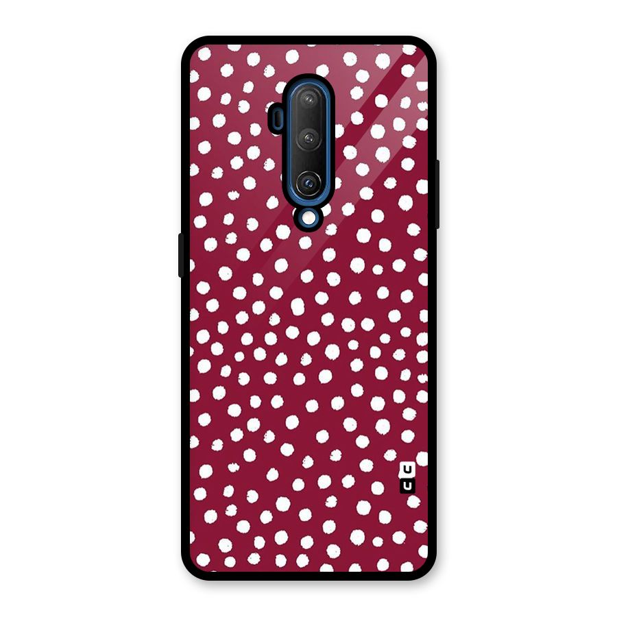 Best Dots Pattern Glass Back Case for OnePlus 7T Pro