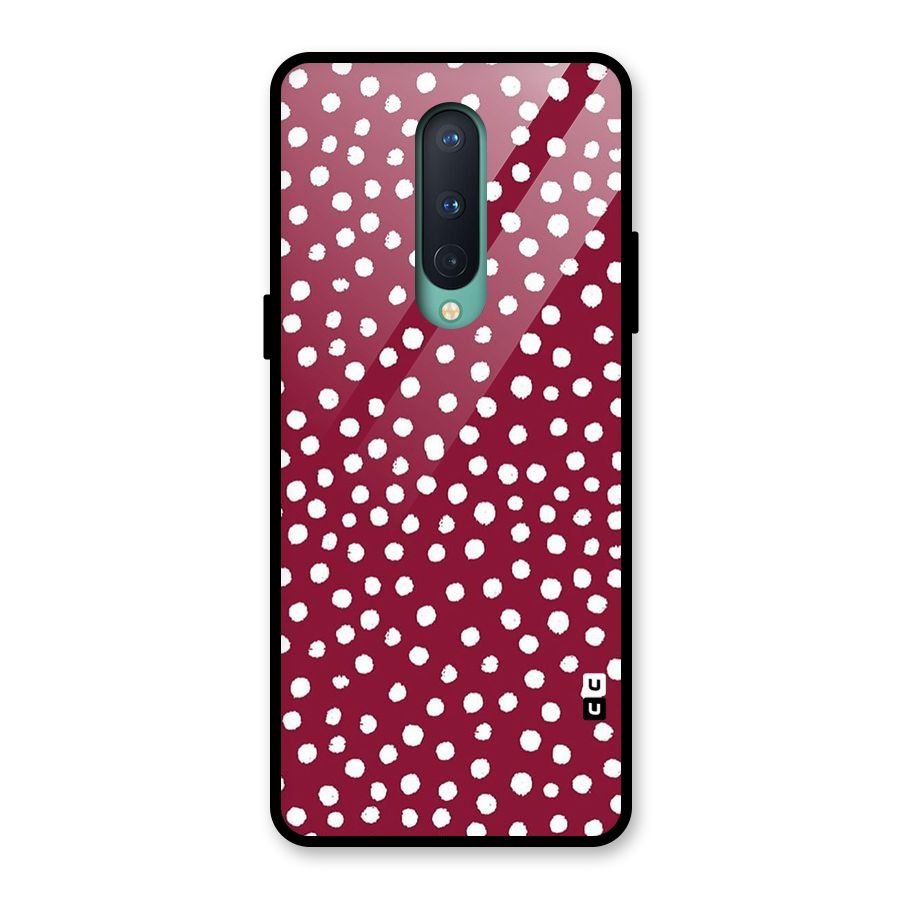 Best Dots Pattern Glass Back Case for OnePlus 8