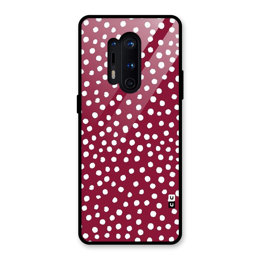 Best Dots Pattern Glass Back Case for OnePlus 8 Pro