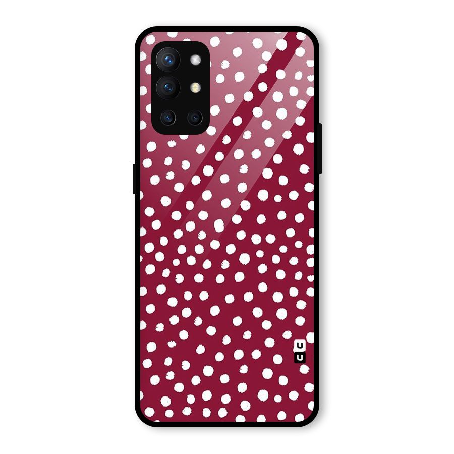 Best Dots Pattern Glass Back Case for OnePlus 9R