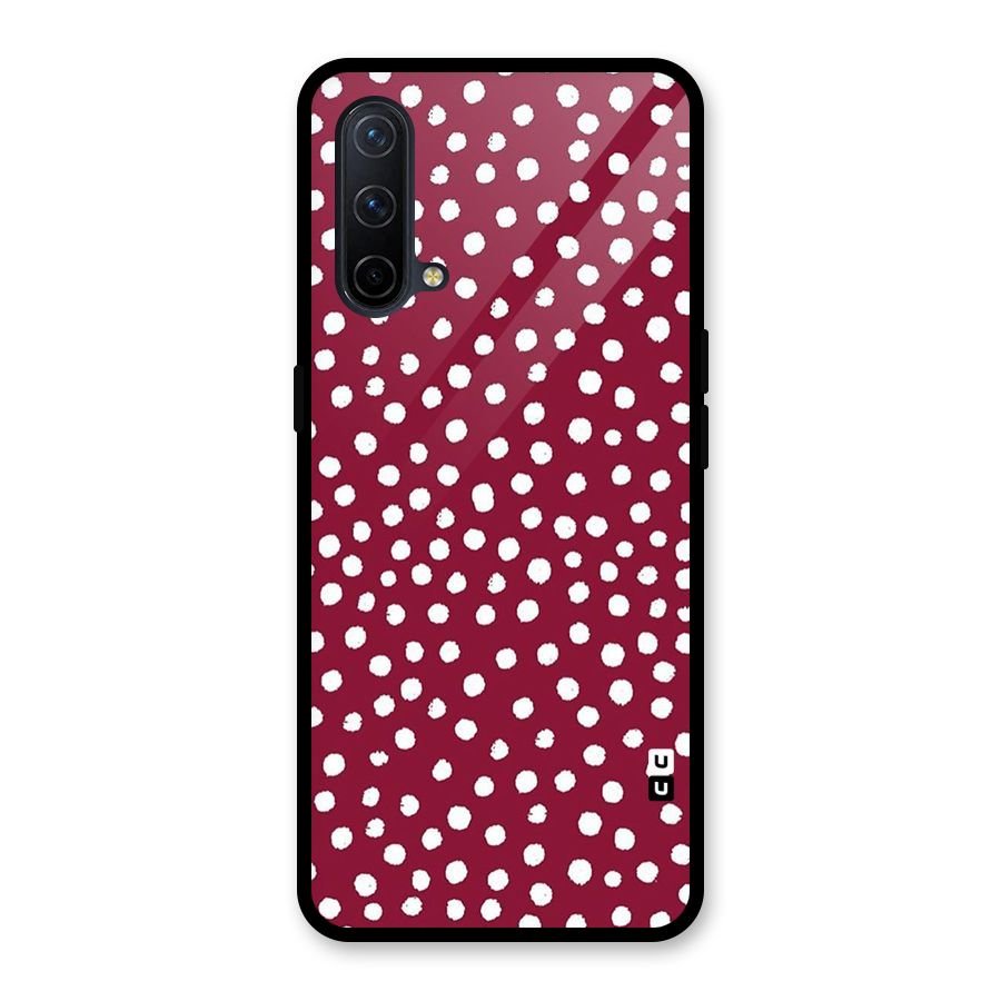 Best Dots Pattern Glass Back Case for OnePlus Nord CE 5G