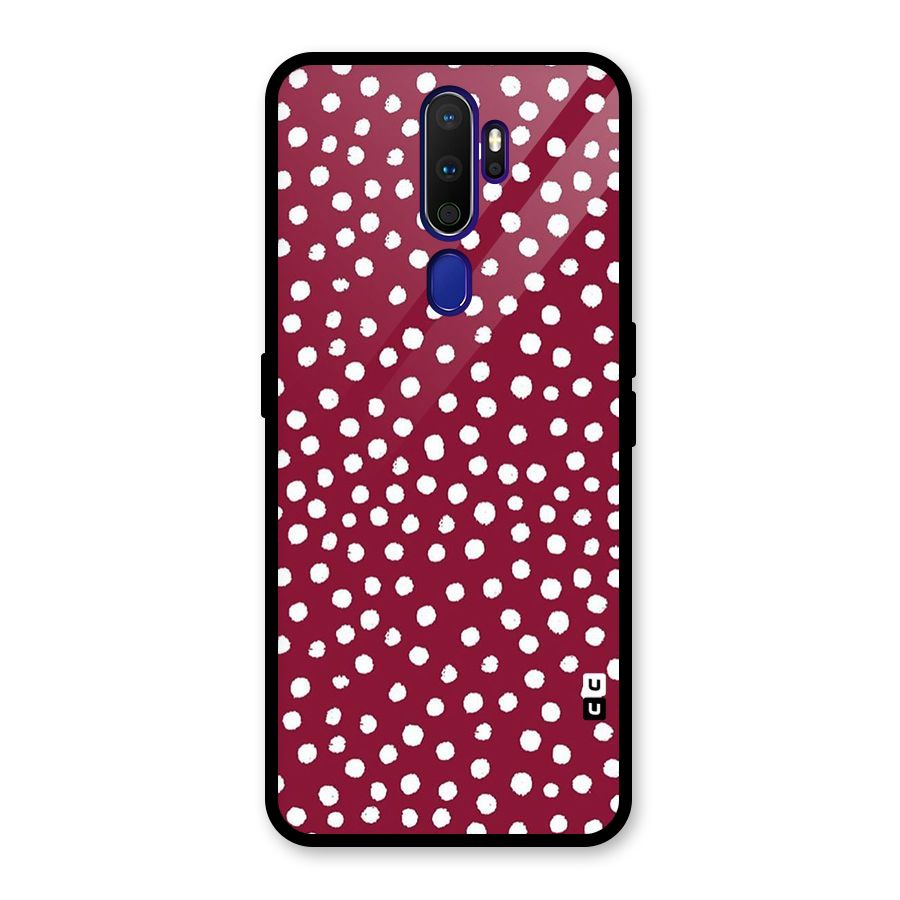 Best Dots Pattern Glass Back Case for Oppo A9 (2020)
