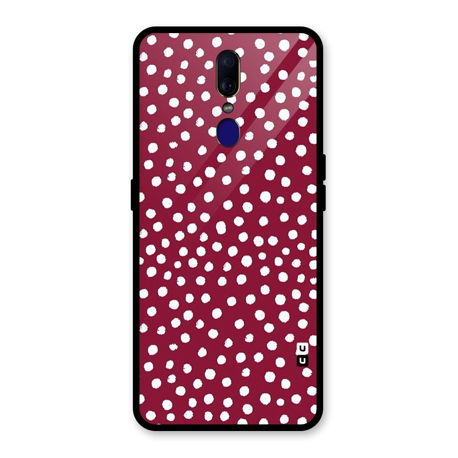 Best Dots Pattern Glass Back Case for Oppo F11