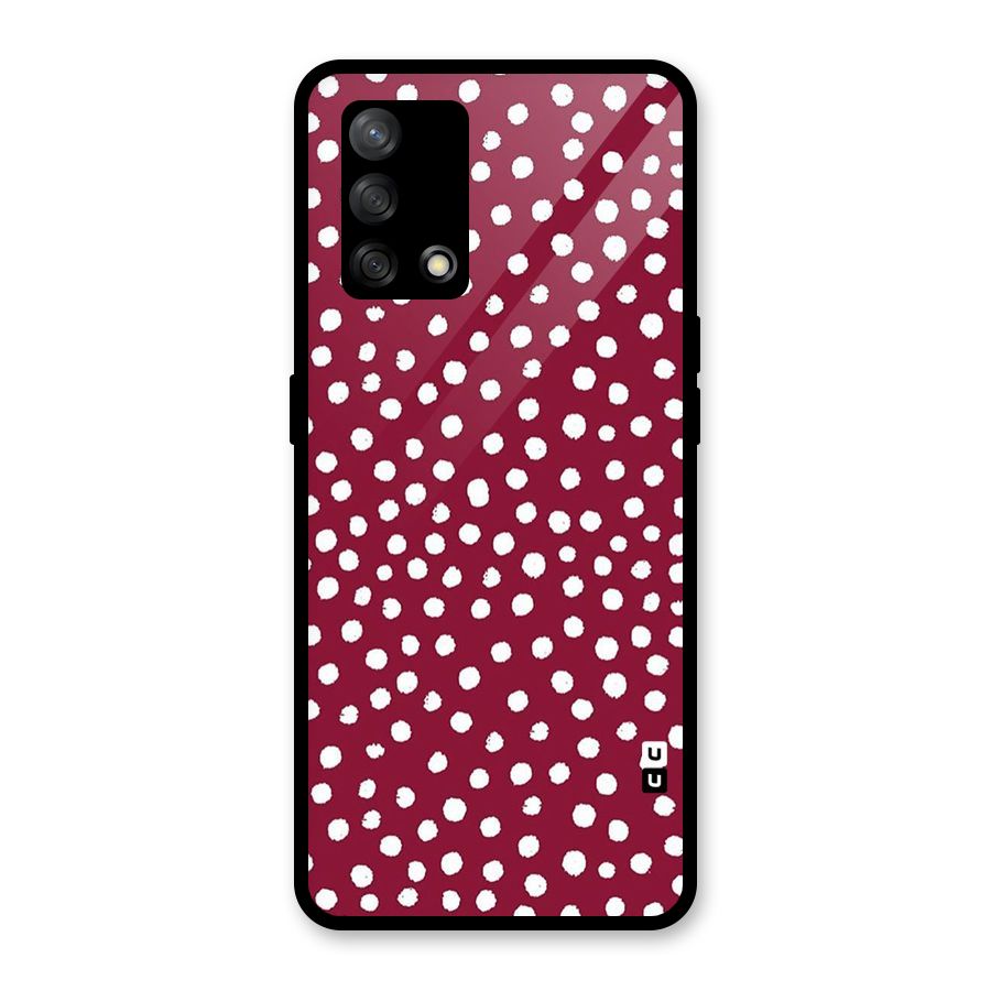 Best Dots Pattern Glass Back Case for Oppo F19
