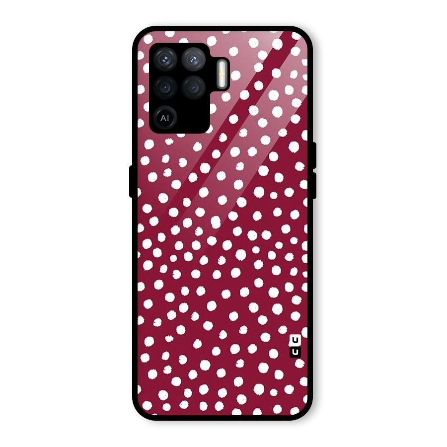Best Dots Pattern Glass Back Case for Oppo F19 Pro