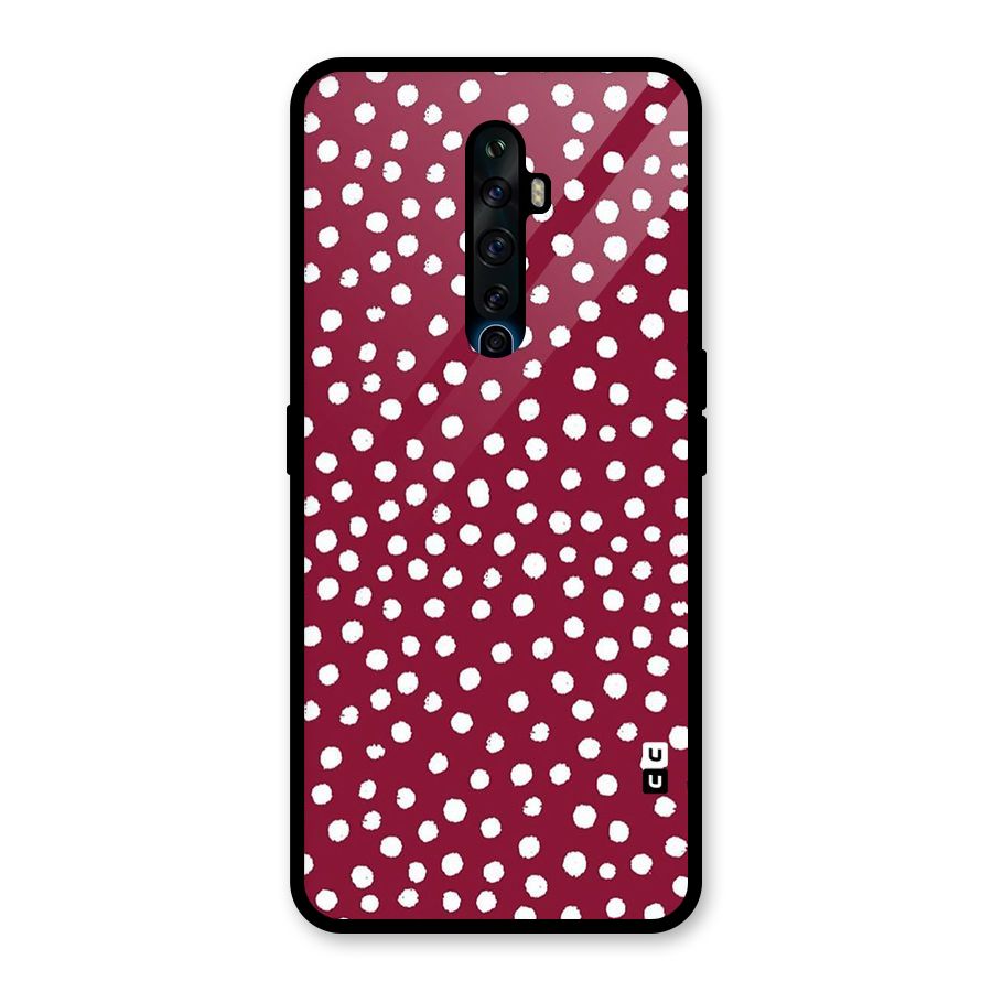 Best Dots Pattern Glass Back Case for Oppo Reno2 F