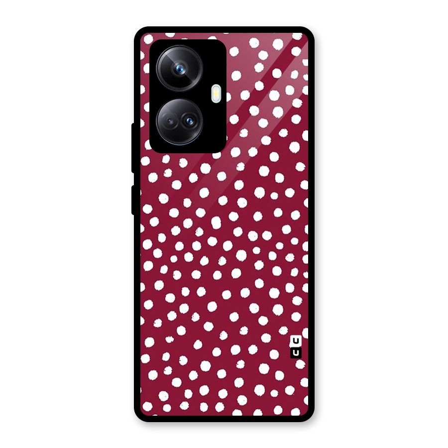 Best Dots Pattern Glass Back Case for Realme 10 Pro Plus