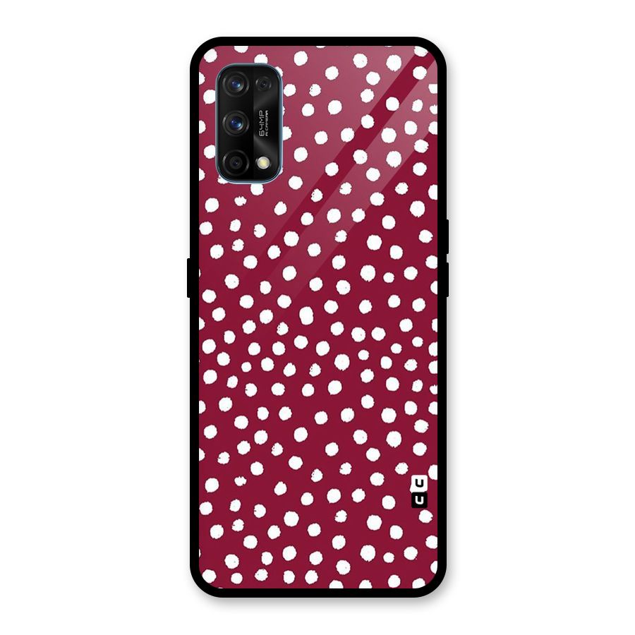 Best Dots Pattern Glass Back Case for Realme 7 Pro