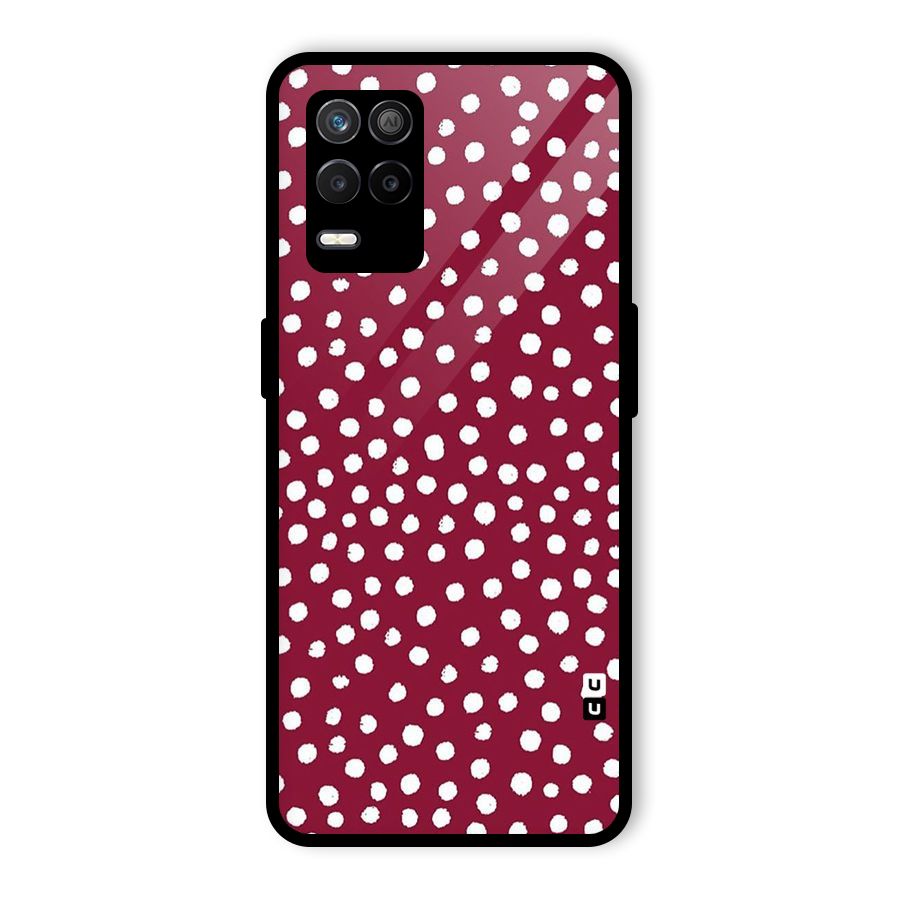 Best Dots Pattern Glass Back Case for Realme 8 5G