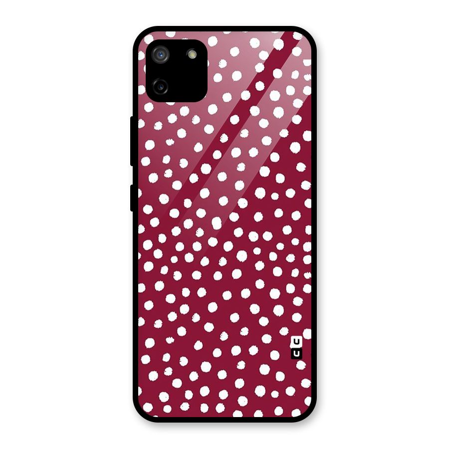 Best Dots Pattern Glass Back Case for Realme C11