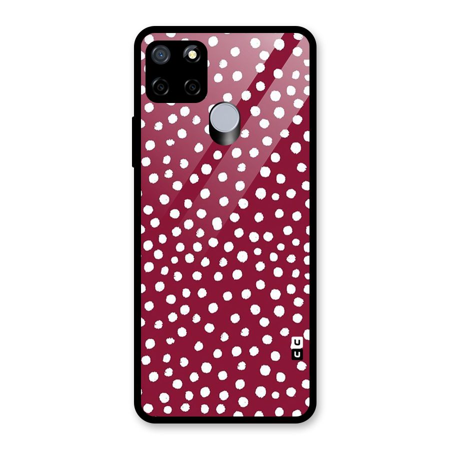 Best Dots Pattern Glass Back Case for Realme C12