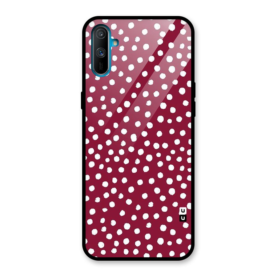 Best Dots Pattern Glass Back Case for Realme C3