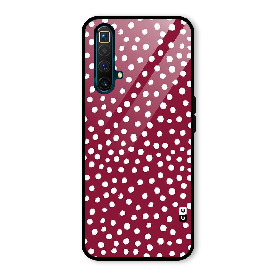 Best Dots Pattern Glass Back Case for Realme X3