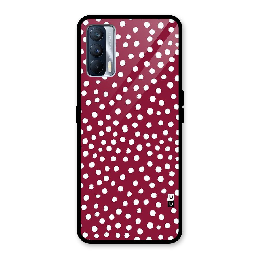 Best Dots Pattern Glass Back Case for Realme X7