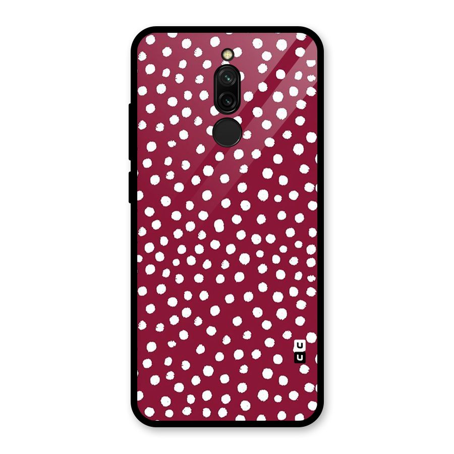 Best Dots Pattern Glass Back Case for Redmi 8
