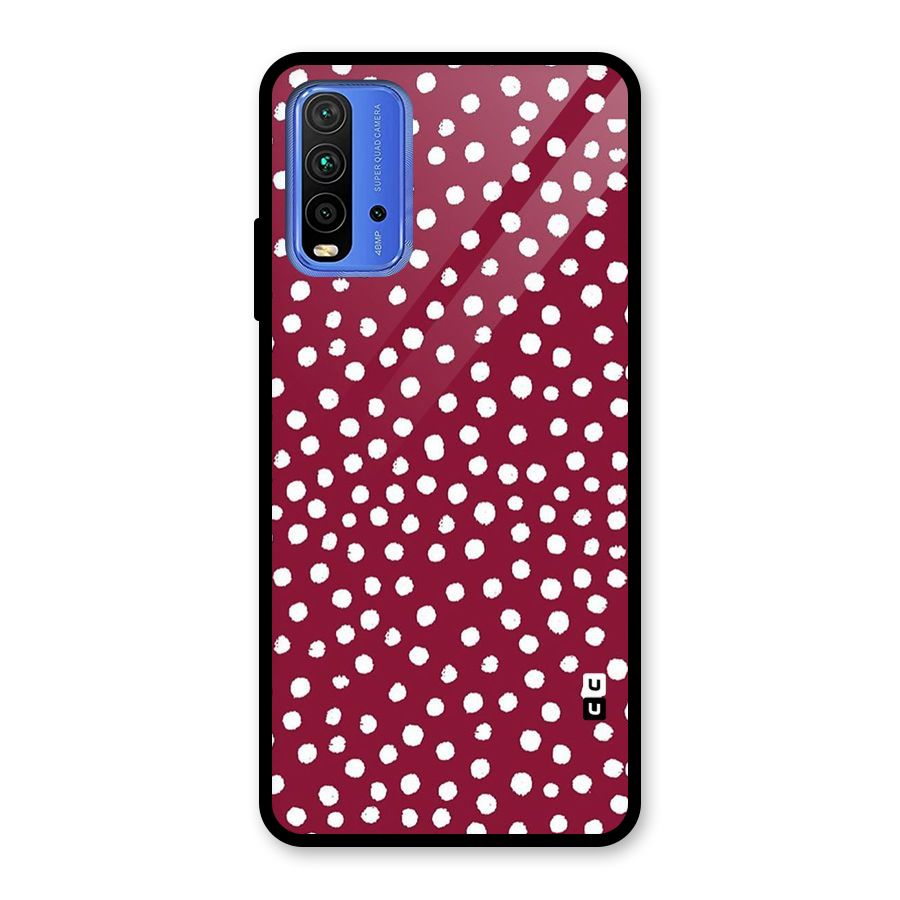 Best Dots Pattern Glass Back Case for Redmi 9 Power