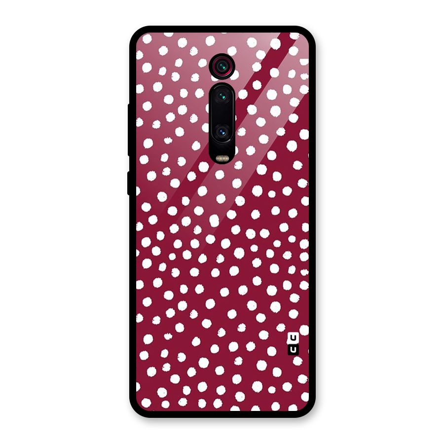 Best Dots Pattern Glass Back Case for Redmi K20