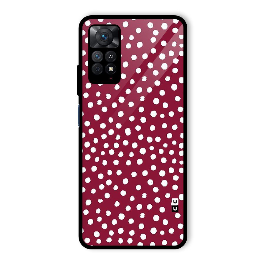 Best Dots Pattern Glass Back Case for Redmi Note 11 Pro