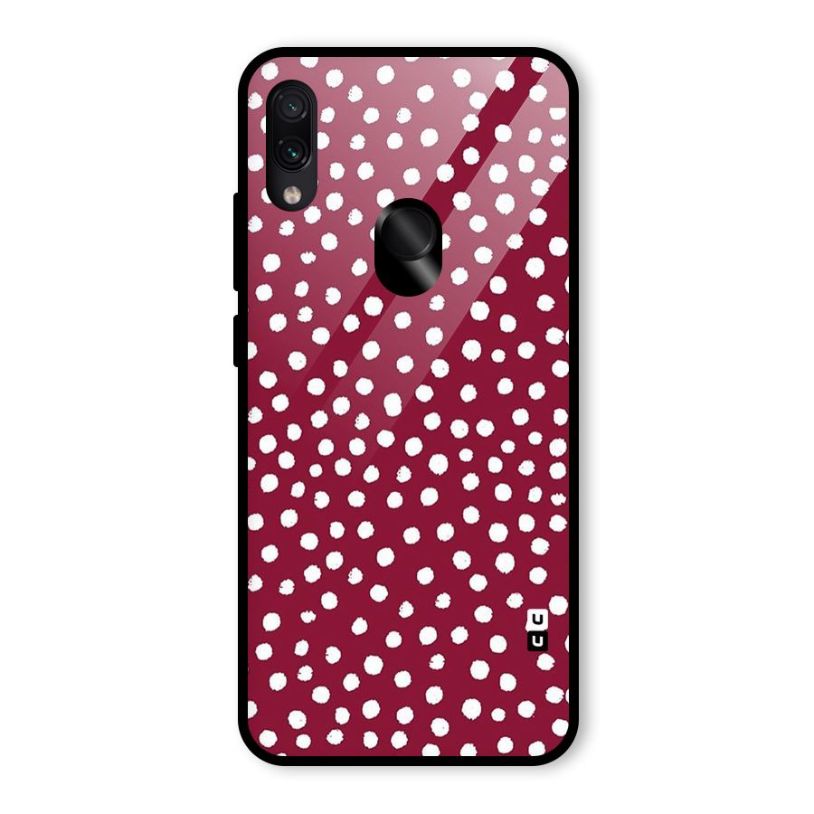 Best Dots Pattern Glass Back Case for Redmi Note 7