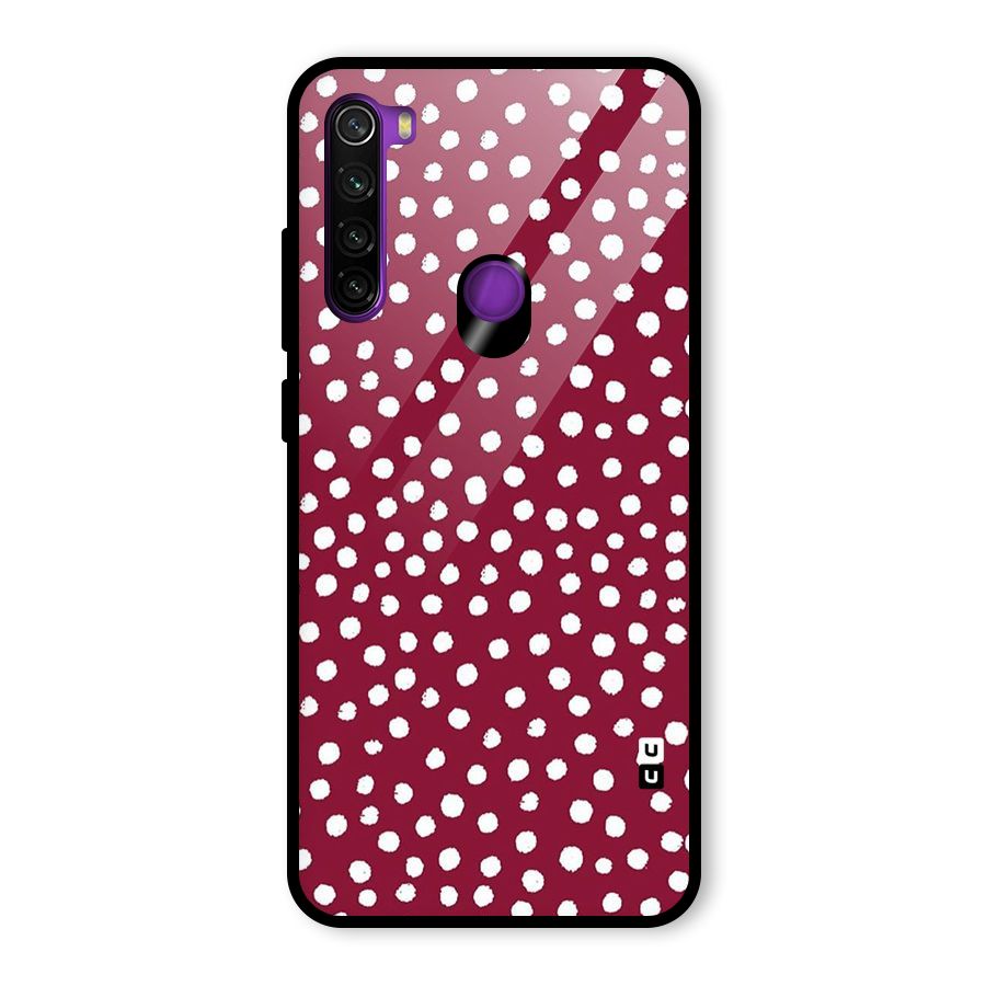 Best Dots Pattern Glass Back Case for Redmi Note 8