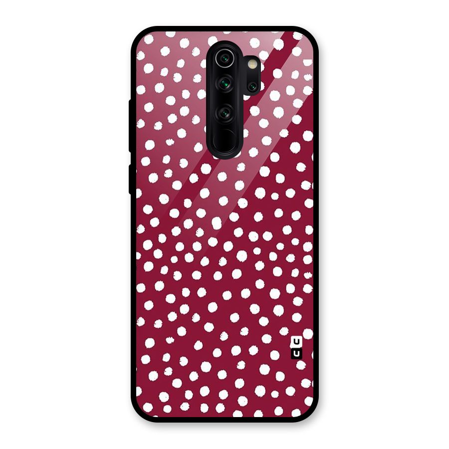 Best Dots Pattern Glass Back Case for Redmi Note 8 Pro