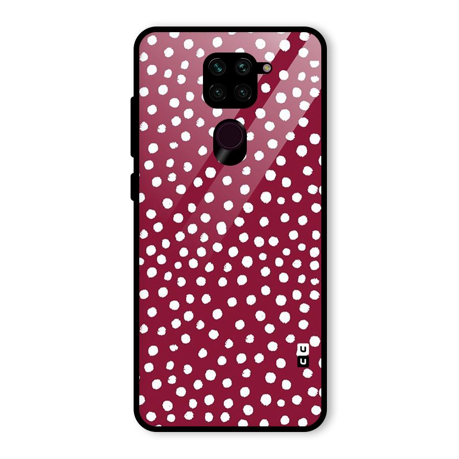 Best Dots Pattern Glass Back Case for Redmi Note 9