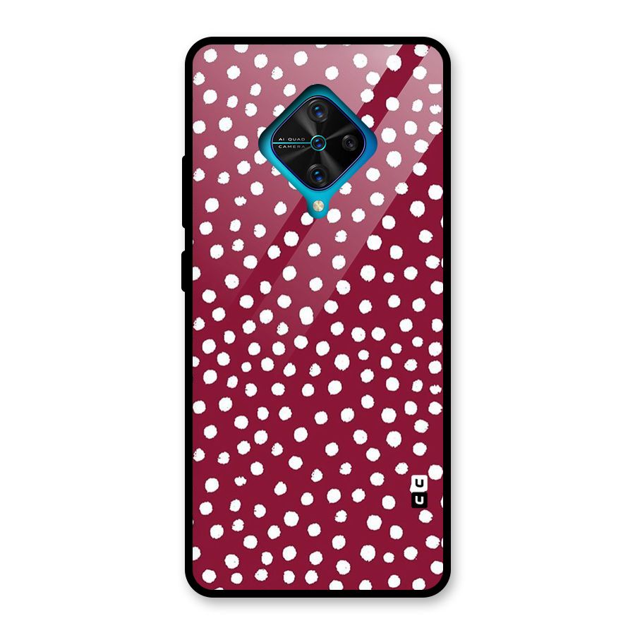 Best Dots Pattern Glass Back Case for Vivo S1 Pro