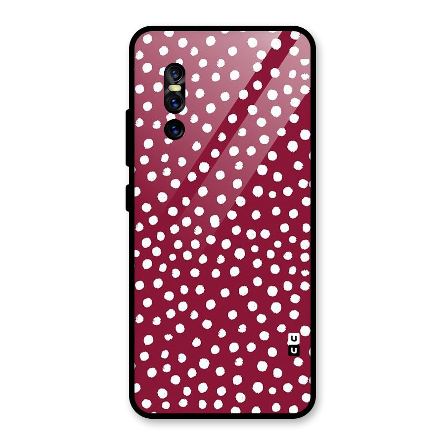 Best Dots Pattern Glass Back Case for Vivo V15 Pro