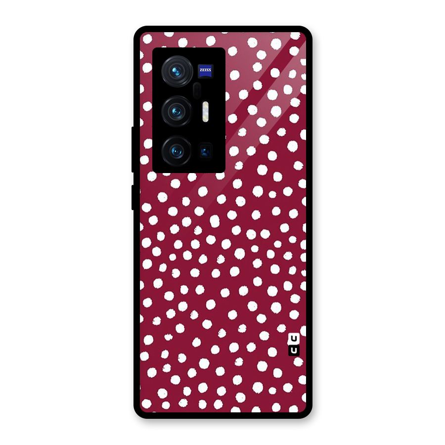 Best Dots Pattern Glass Back Case for Vivo X70 Pro Plus