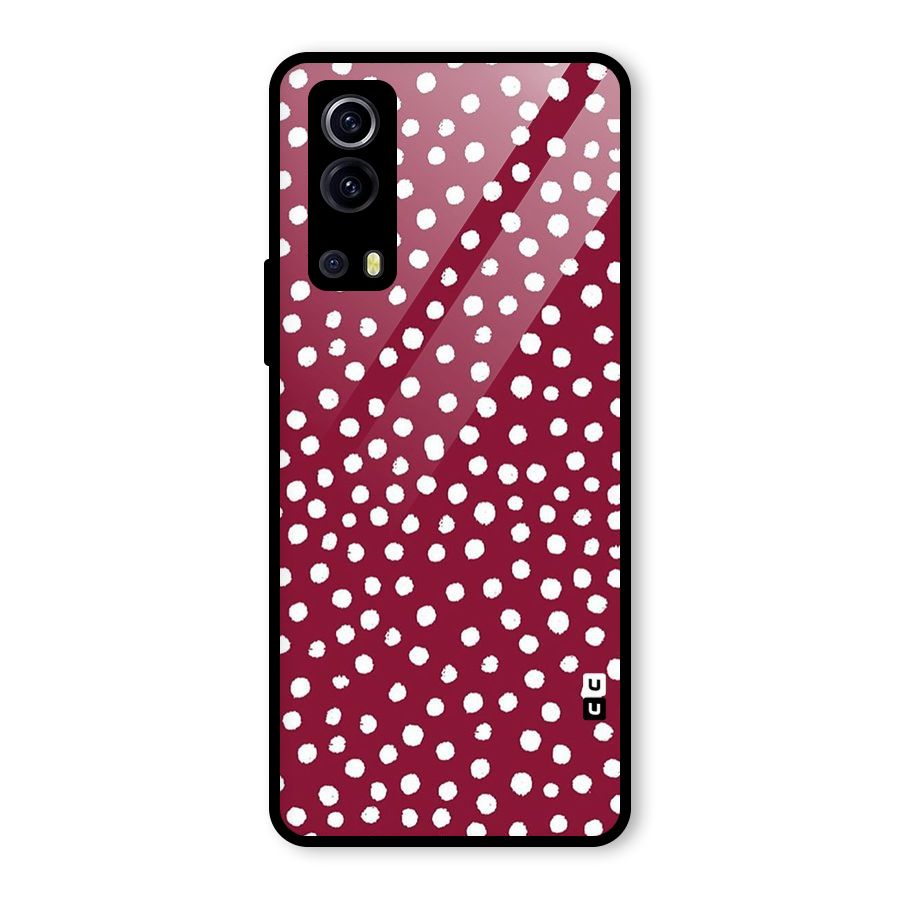 Best Dots Pattern Glass Back Case for Vivo iQOO Z3