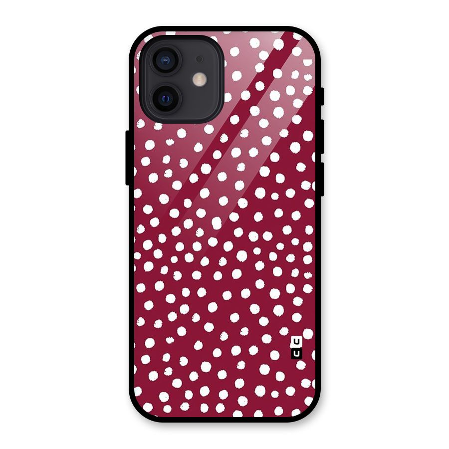 Best Dots Pattern Glass Back Case for iPhone 12