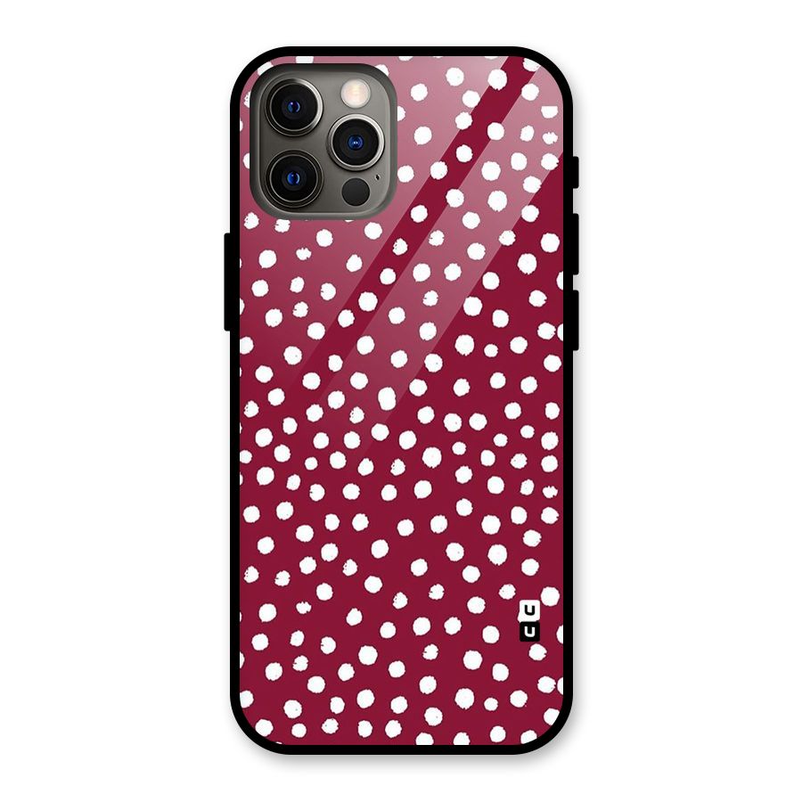Best Dots Pattern Glass Back Case for iPhone 12 Pro