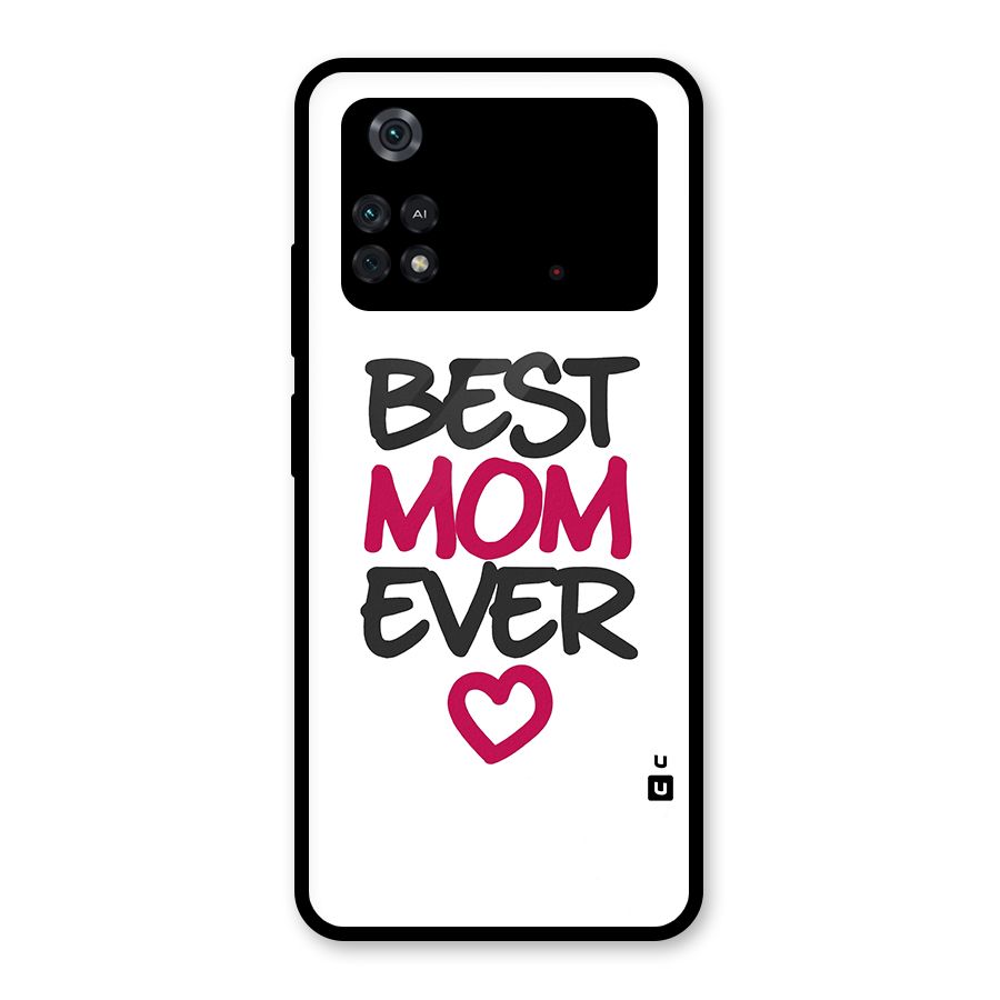 Best Mom Ever Glass Back Case for Poco M4 Pro 4G