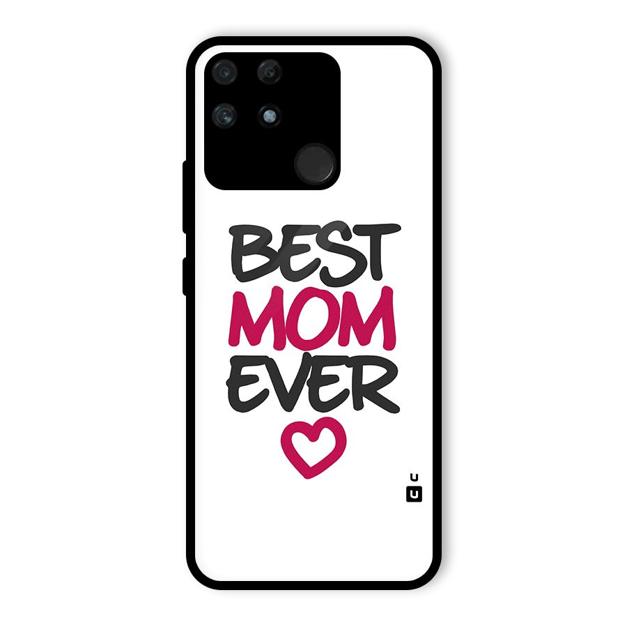 Best Mom Ever Glass Back Case for Realme Narzo 50A
