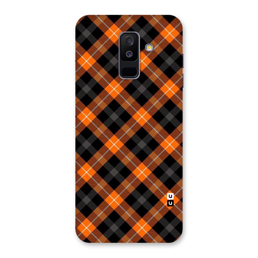 Best Textile Pattern Back Case for Galaxy A6 Plus