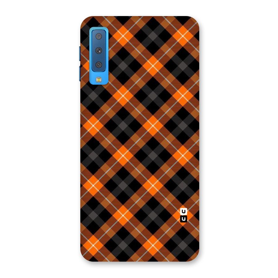 Best Textile Pattern Back Case for Galaxy A7 (2018)
