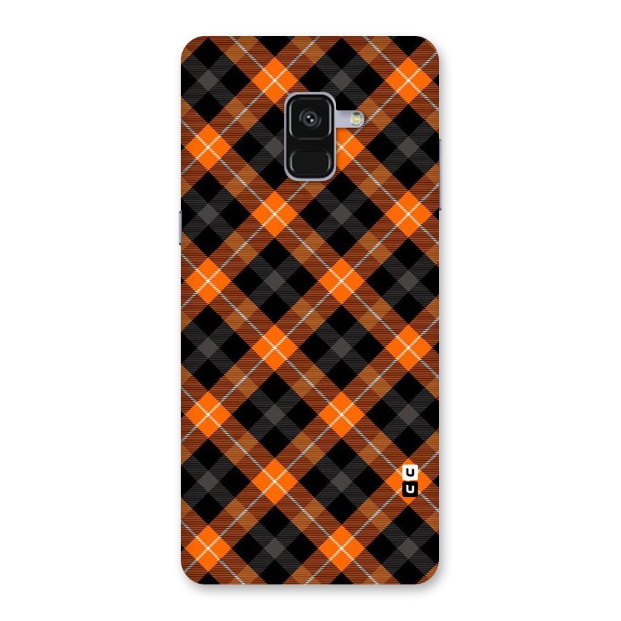 Best Textile Pattern Back Case for Galaxy A8 Plus