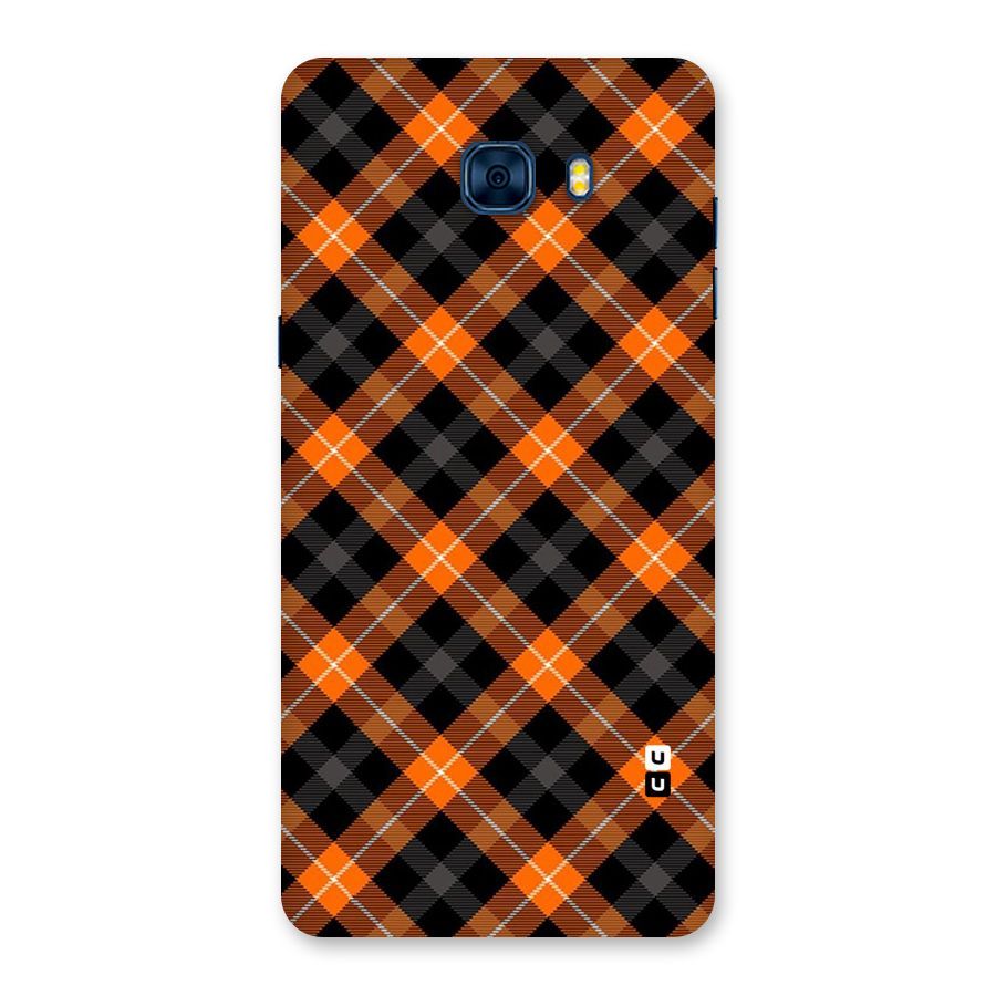 Best Textile Pattern Back Case for Galaxy C7 Pro