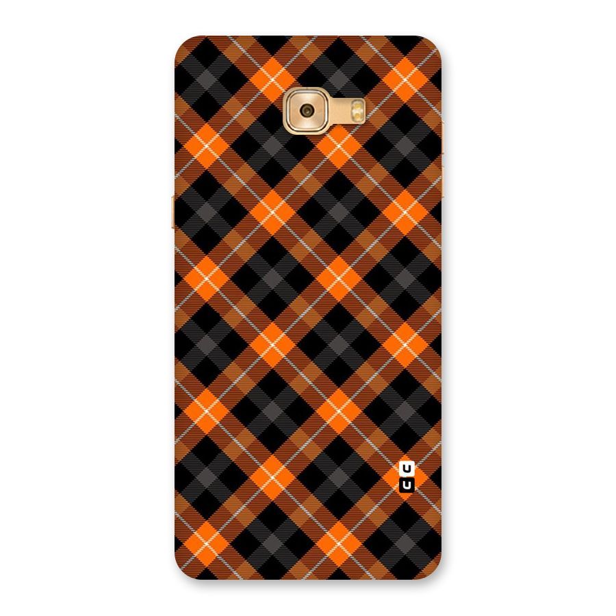 Best Textile Pattern Back Case for Galaxy C9 Pro