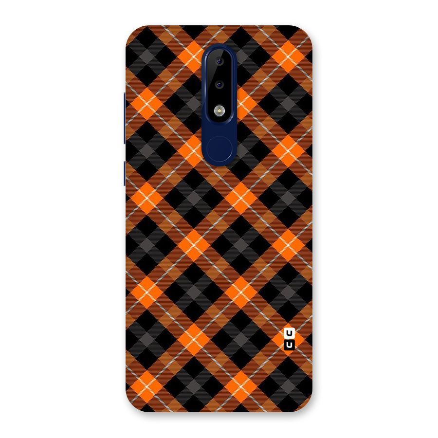 Best Textile Pattern Back Case for Nokia 5.1 Plus