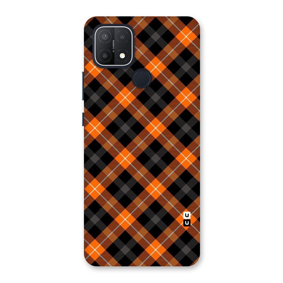 Best Textile Pattern Back Case for Oppo A15s