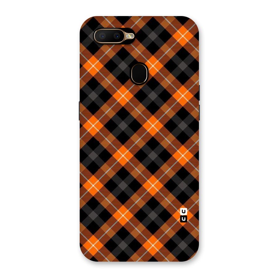 Best Textile Pattern Back Case for Oppo A5s