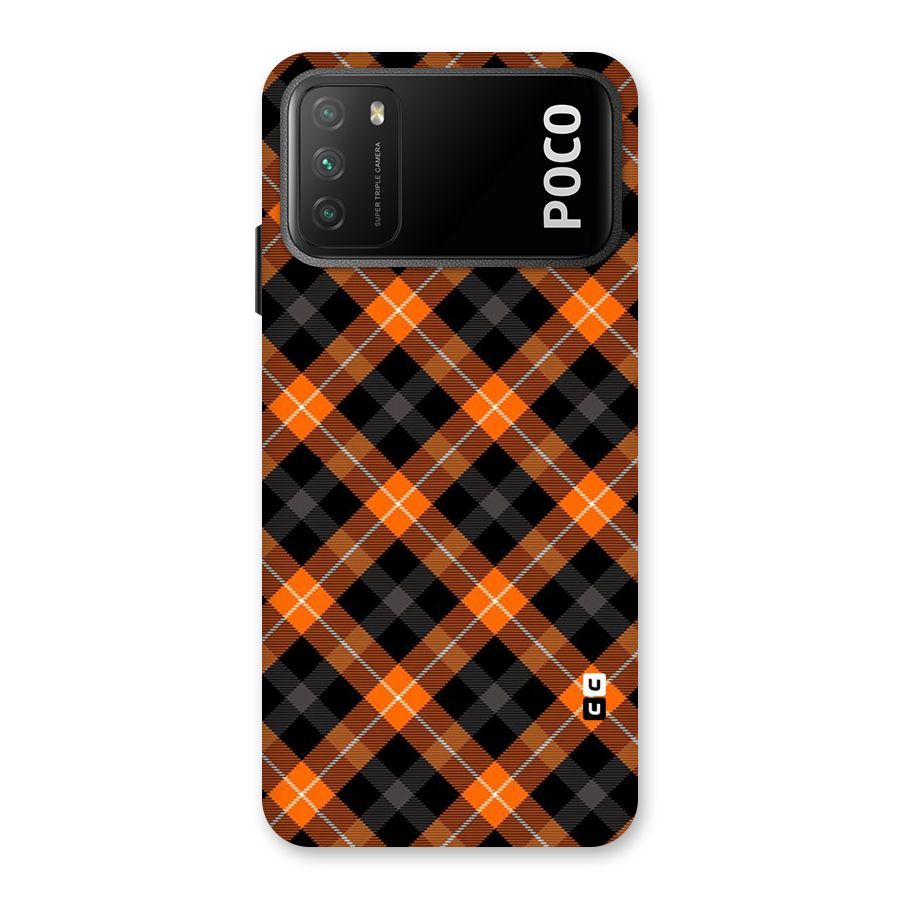 Best Textile Pattern Back Case for Poco M3